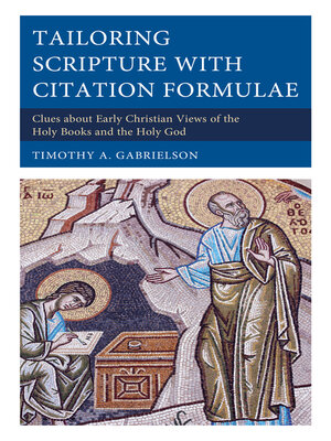 cover image of Tailoring Scripture with Citation Formulae